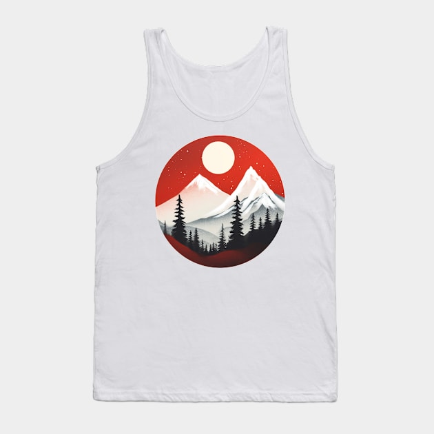 Minimal Woods Tank Top by pandas doing stuff